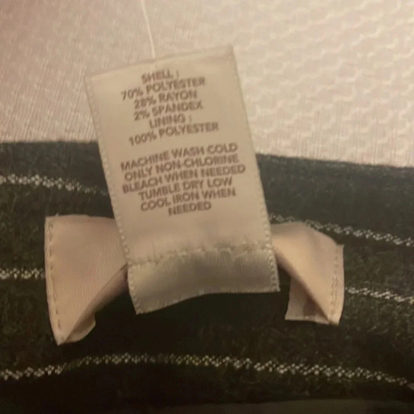 Loft women’s 10 medium skirt stripe business casual aline grey white Ann Taylor - Picture 5 of 10